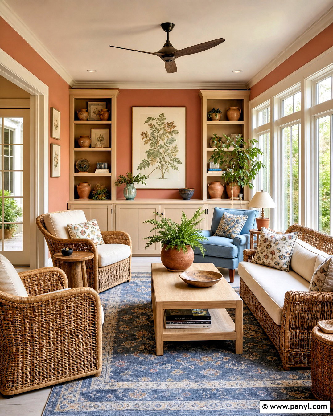 Muted Coral And Sand Interior Paint Scheme - 20 interior paint colors schemes