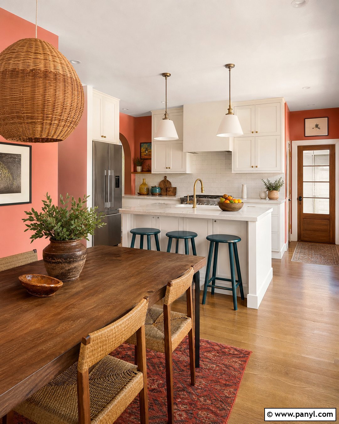 Muted Coral Kitchen Walls - 35 Kitchen Color Ideas For Walls