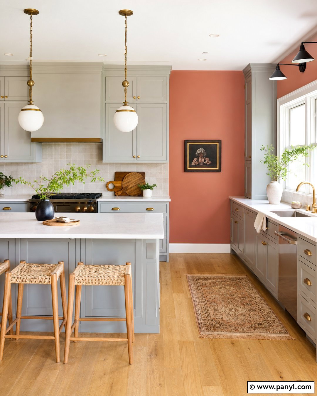 Muted Coral Kitchen Walls - 35 Kitchen Wall Colors With Grey Cabinets