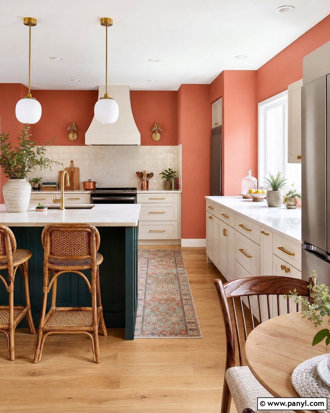 Muted Coral Kitchen Walls - 35 Paint Colors For Kitchen Walls