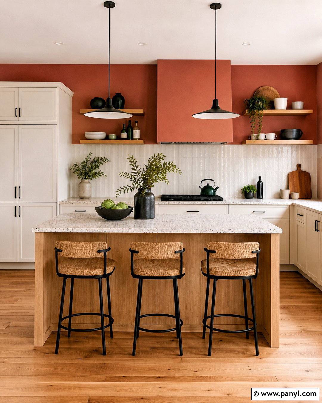 Muted Coral Kitchen Walls - 40 kitchen colors for walls