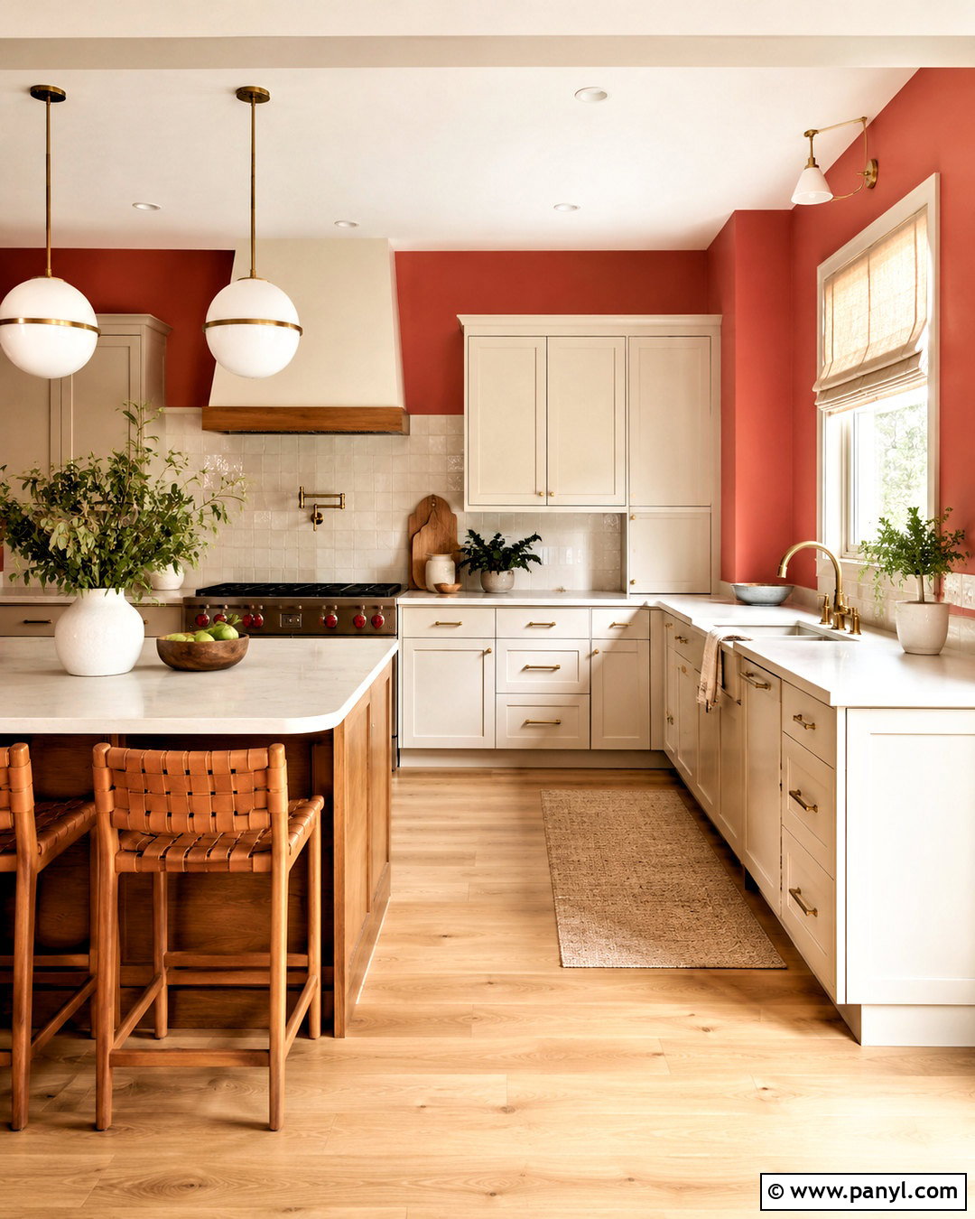 Muted Coral Kitchen Walls - 40 Kitchen Wall Colors With White Cabinets