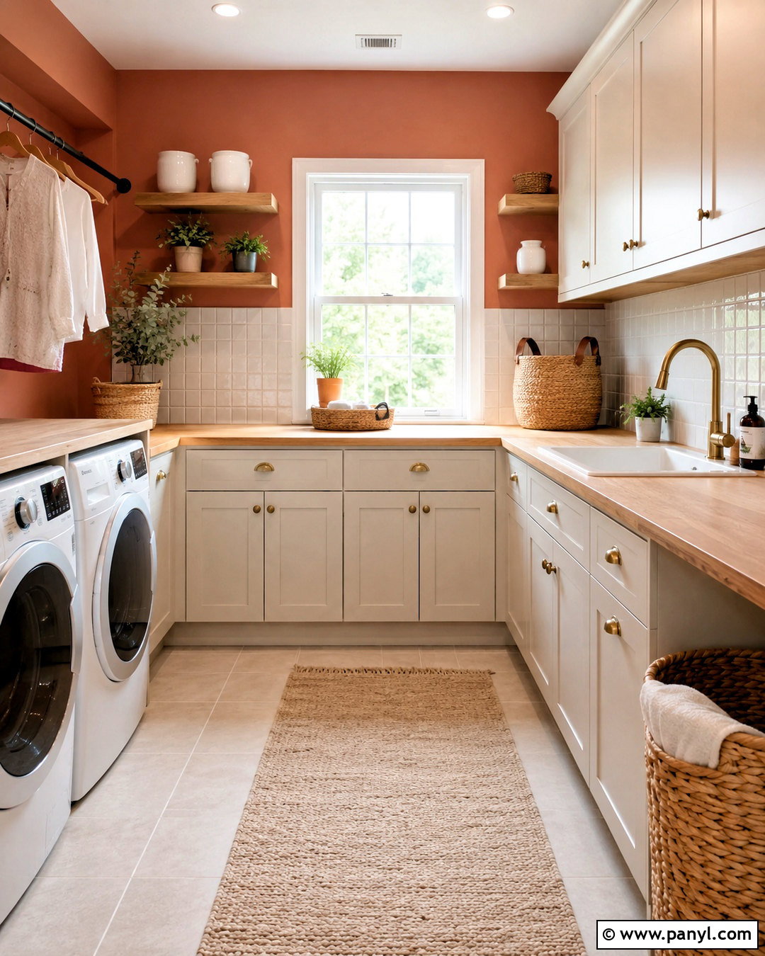 Muted Coral Laundry Room Walls - 20 Wall Color For Laundry Room Ideas