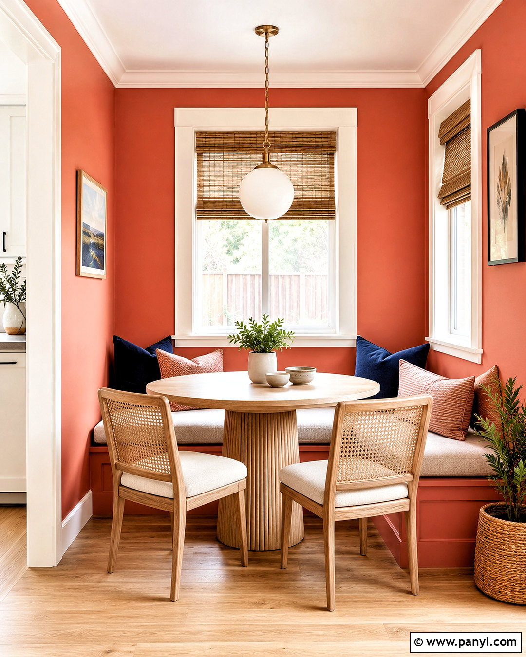 Muted Coral Paint Color - 20 modern paint colors