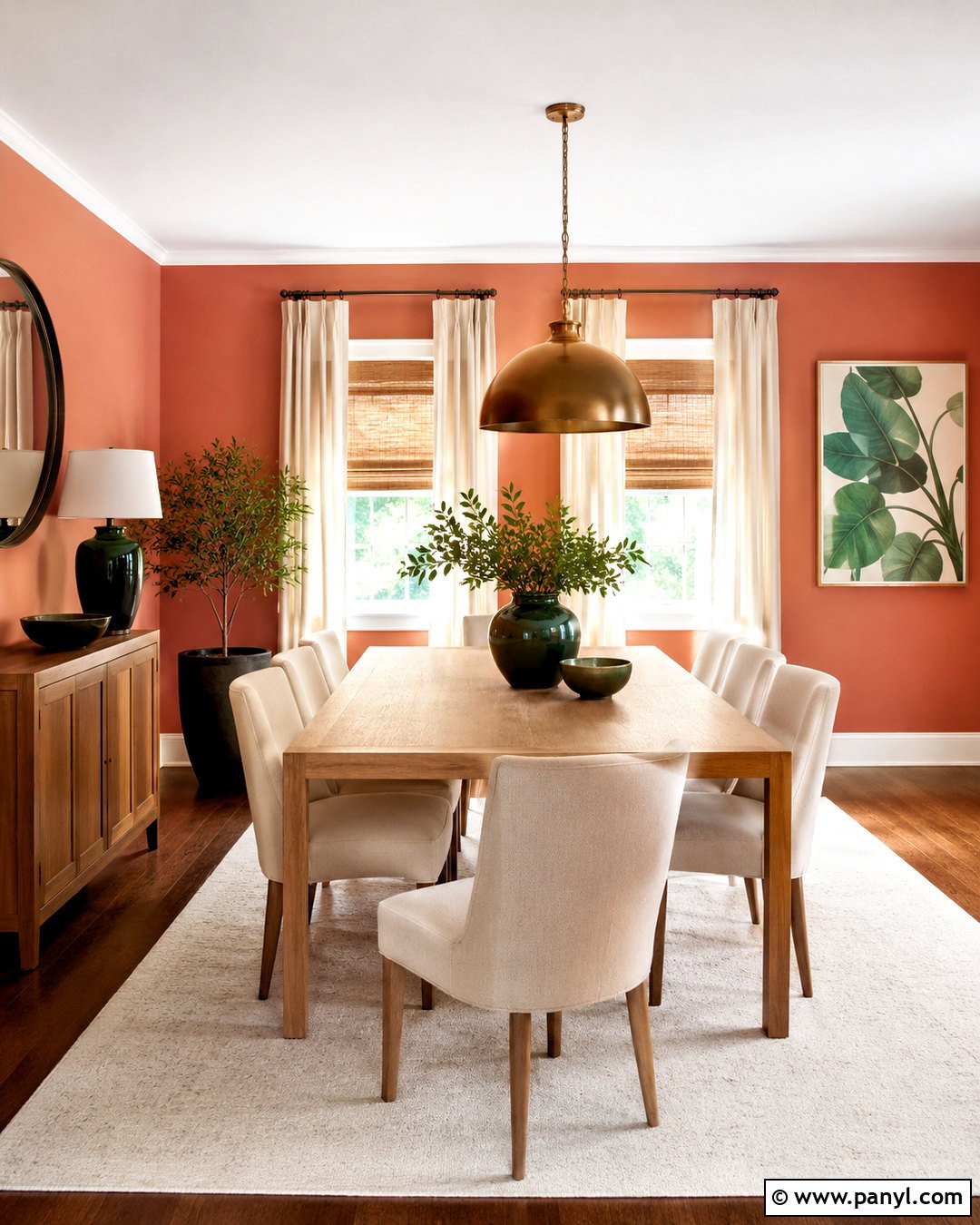Muted Coral Walls With Dark Wood Floors - 35 wall colors for dark wood floors