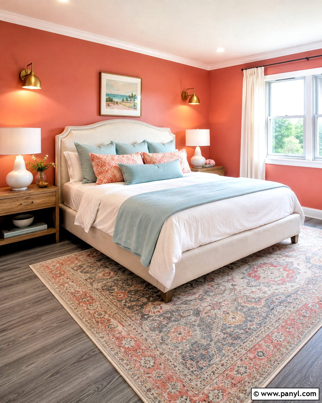 Muted Coral Walls With Gray Flooring - 40 Wall Colors To Match Gray Flooring Ideas
