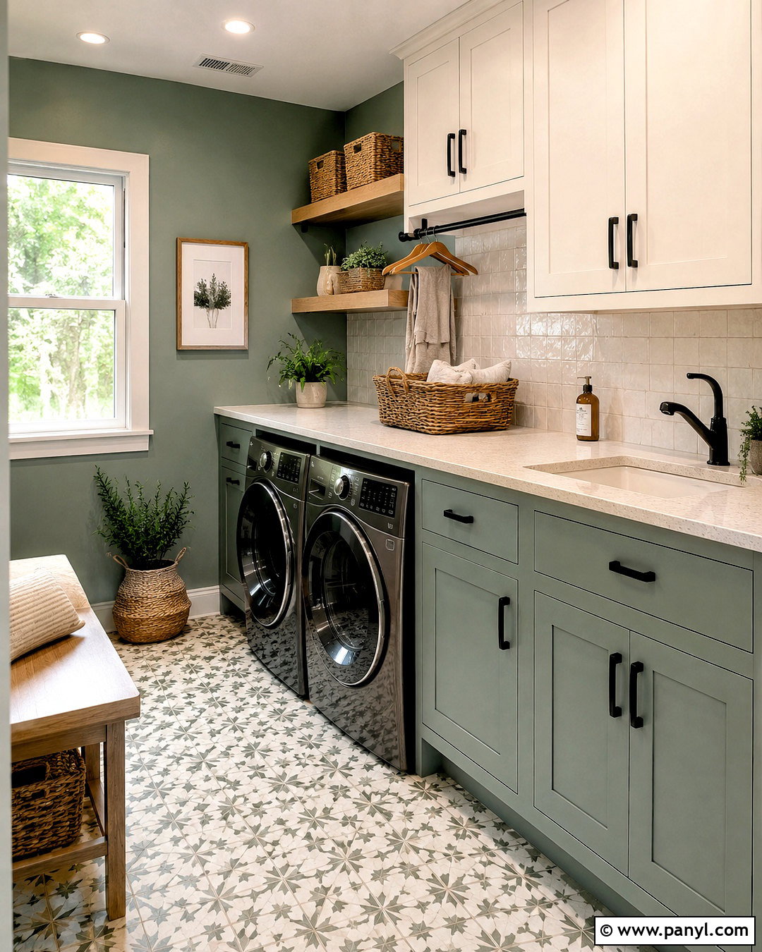 Muted Eucalyptus Paint Color - 20 modern paint colors