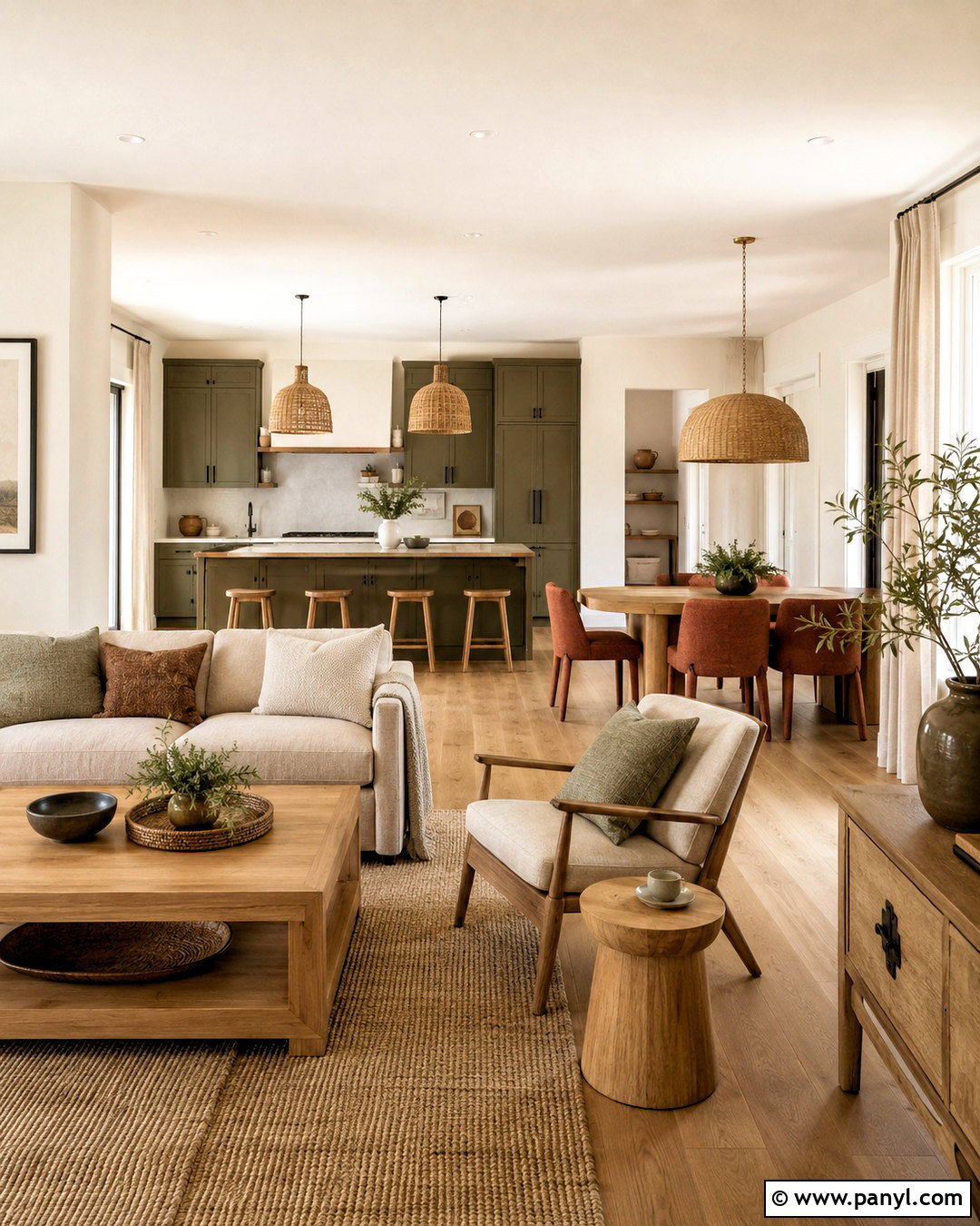 Muted Green And Clay Color Scheme - 20 indoor color schemes house ideas