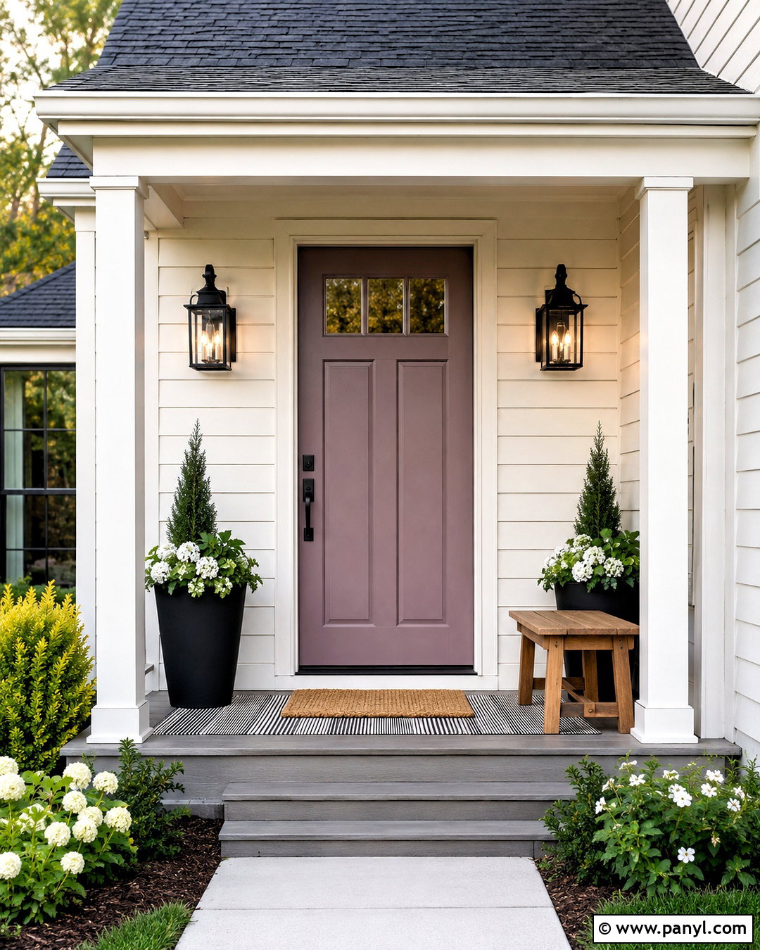 Muted Mauve Front Door - 20 muted mauve ideas