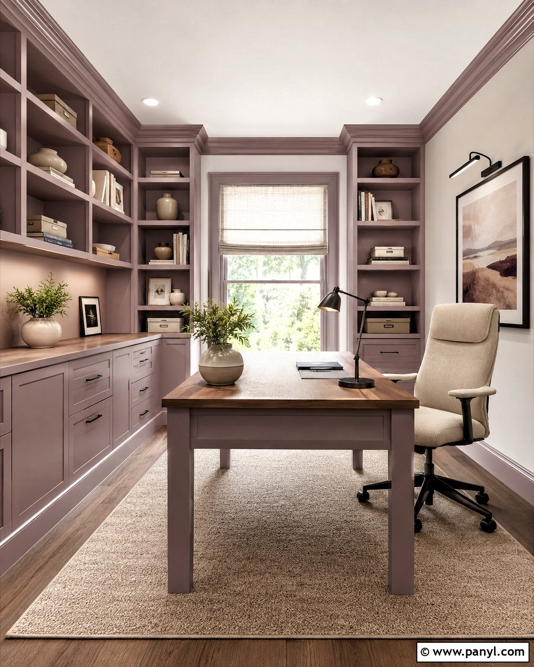 Muted Mauve Home Office - 20 muted mauve ideas