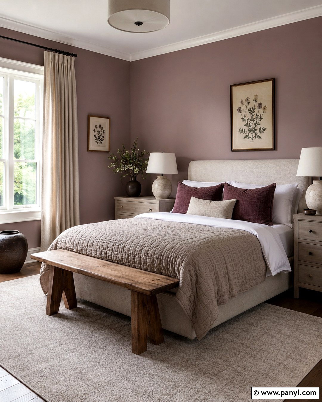 Muted Mauve Hygge Wall Color - 20 Hygge Wall Colors