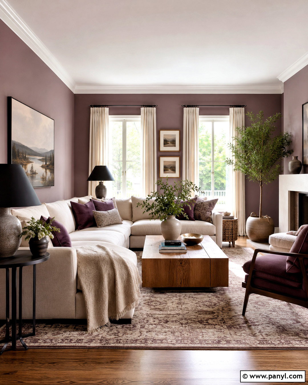 Muted Mauve Living Room - 20 muted mauve ideas
