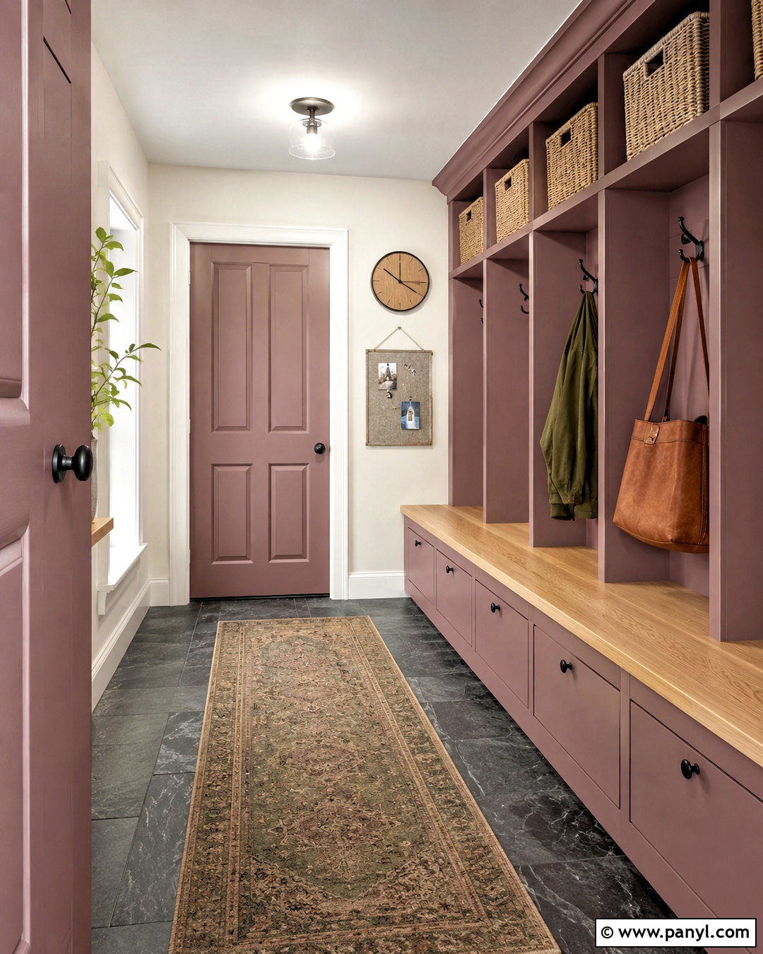 Muted Mauve Mudroom - 20 muted mauve ideas