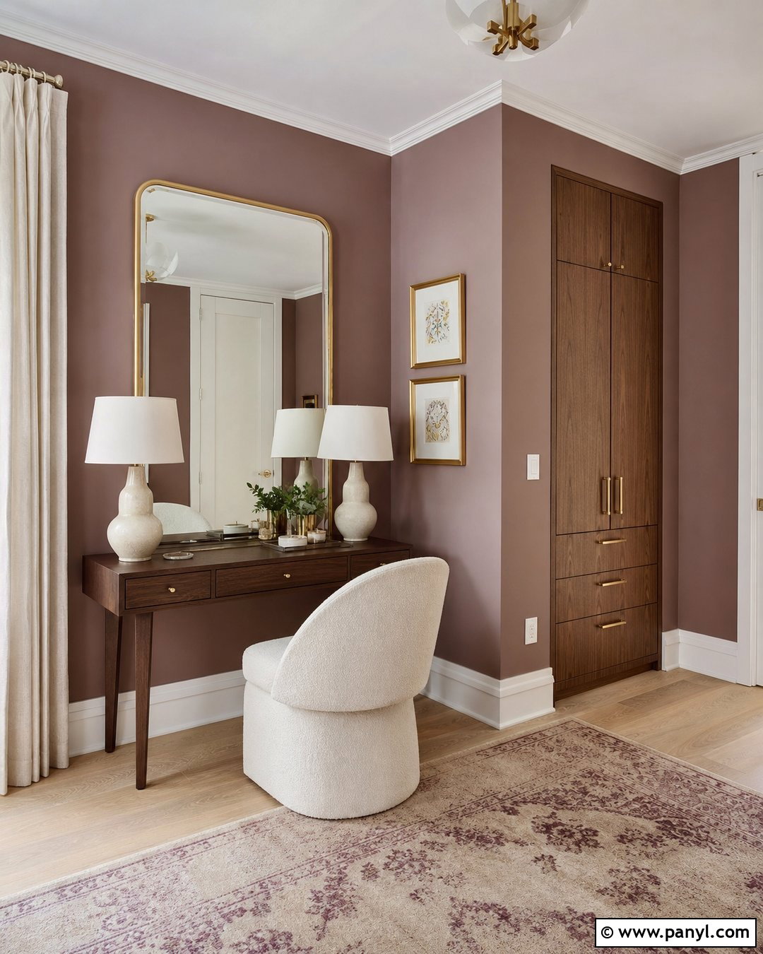 Muted Mauve Wall Color - 50 wall color ideas