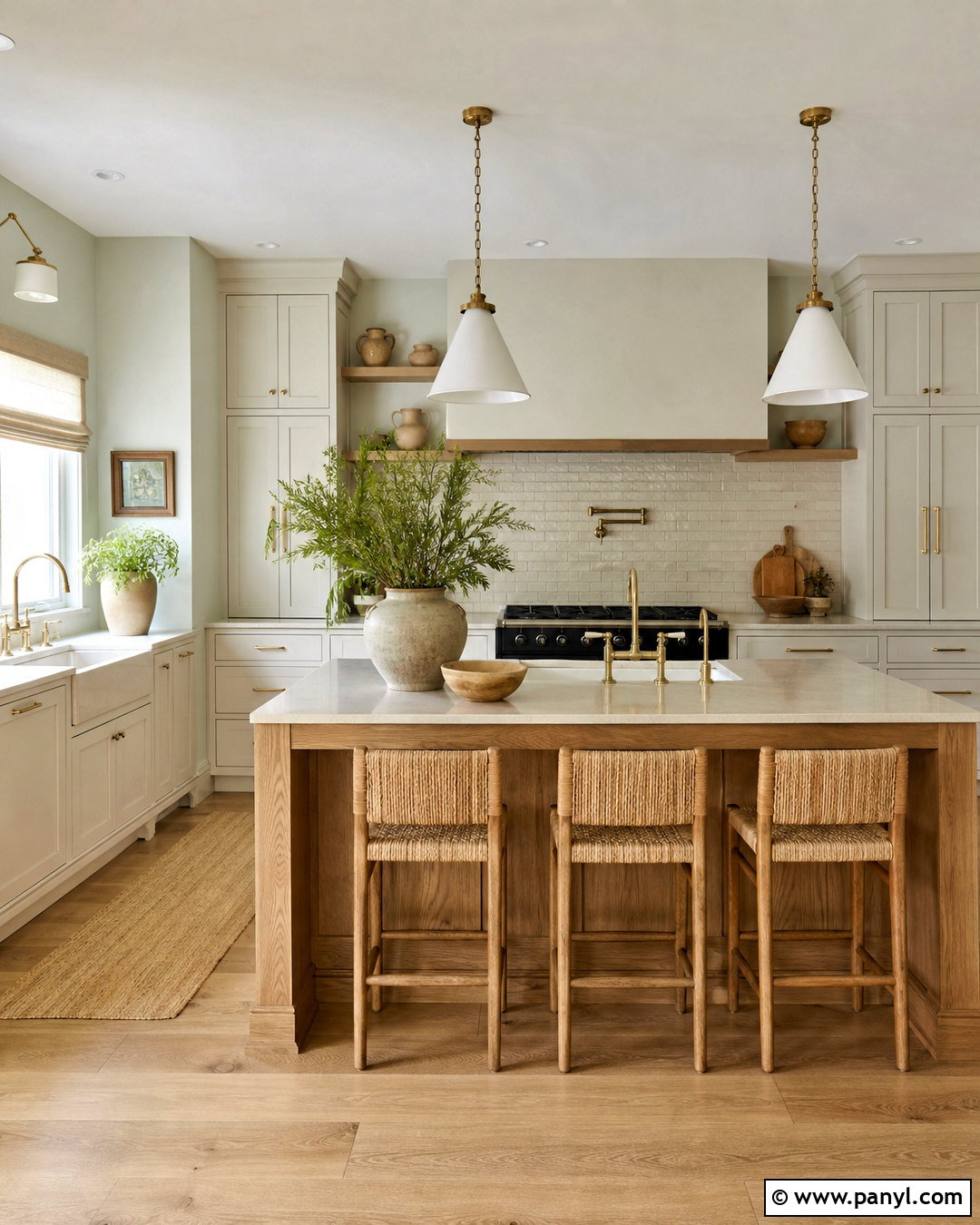 Muted Mint Green Kitchen - 20 soft green paint color ideas