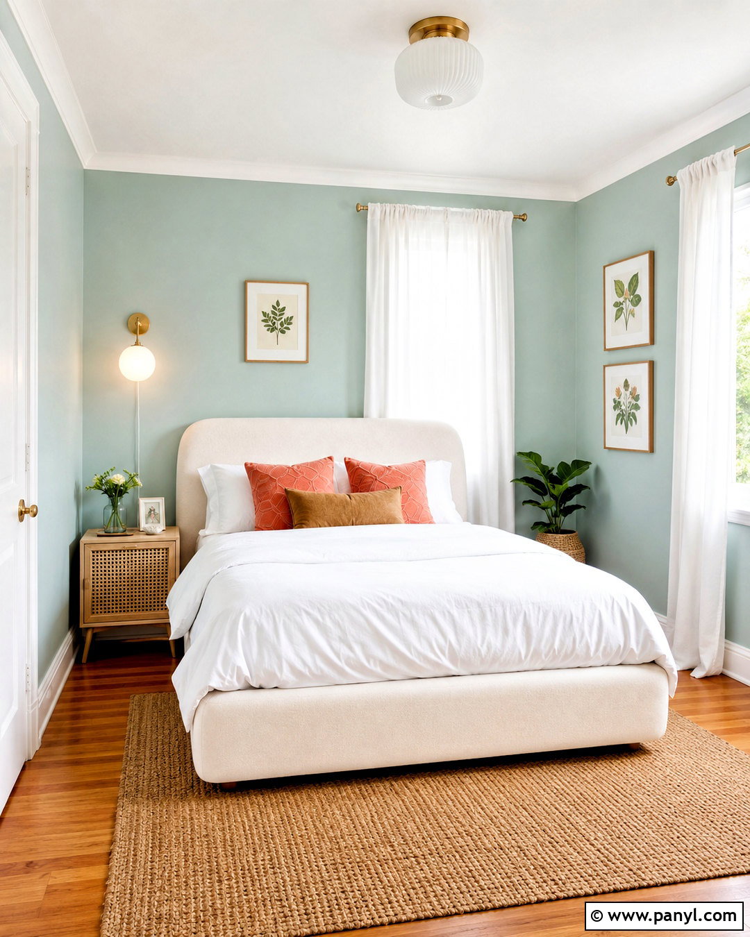 Muted Mint Paint for Small Bedrooms - 20 paint colors for small bedrooms