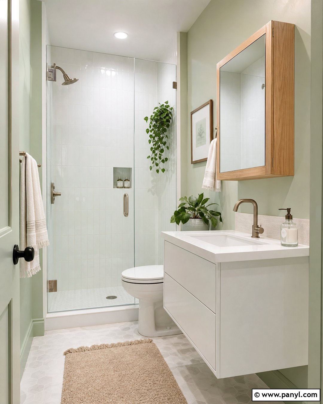 Muted Mint Wall Color For Small Bathroom - 30 small room wall color ideas
