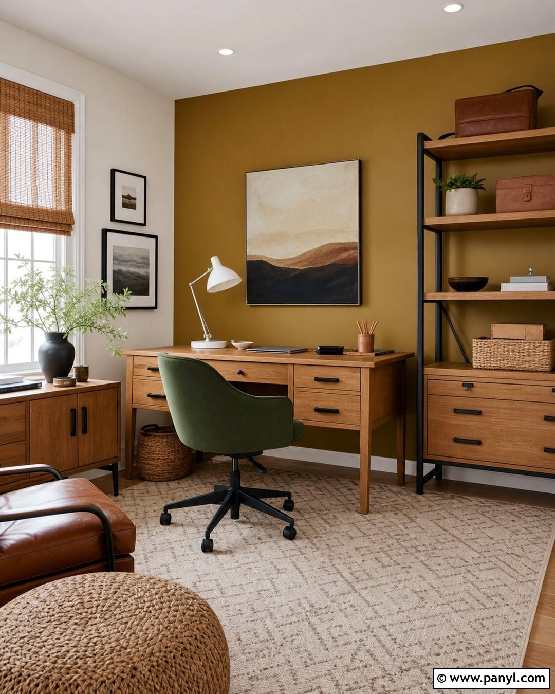 Muted Mustard Accent Wall - 30 accent wall paint colors