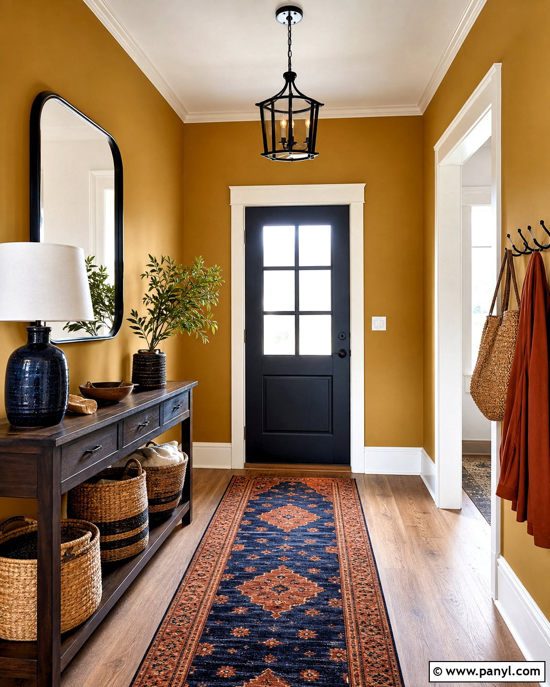 Muted Mustard Entryway Walls - 20 entryway wall color ideas