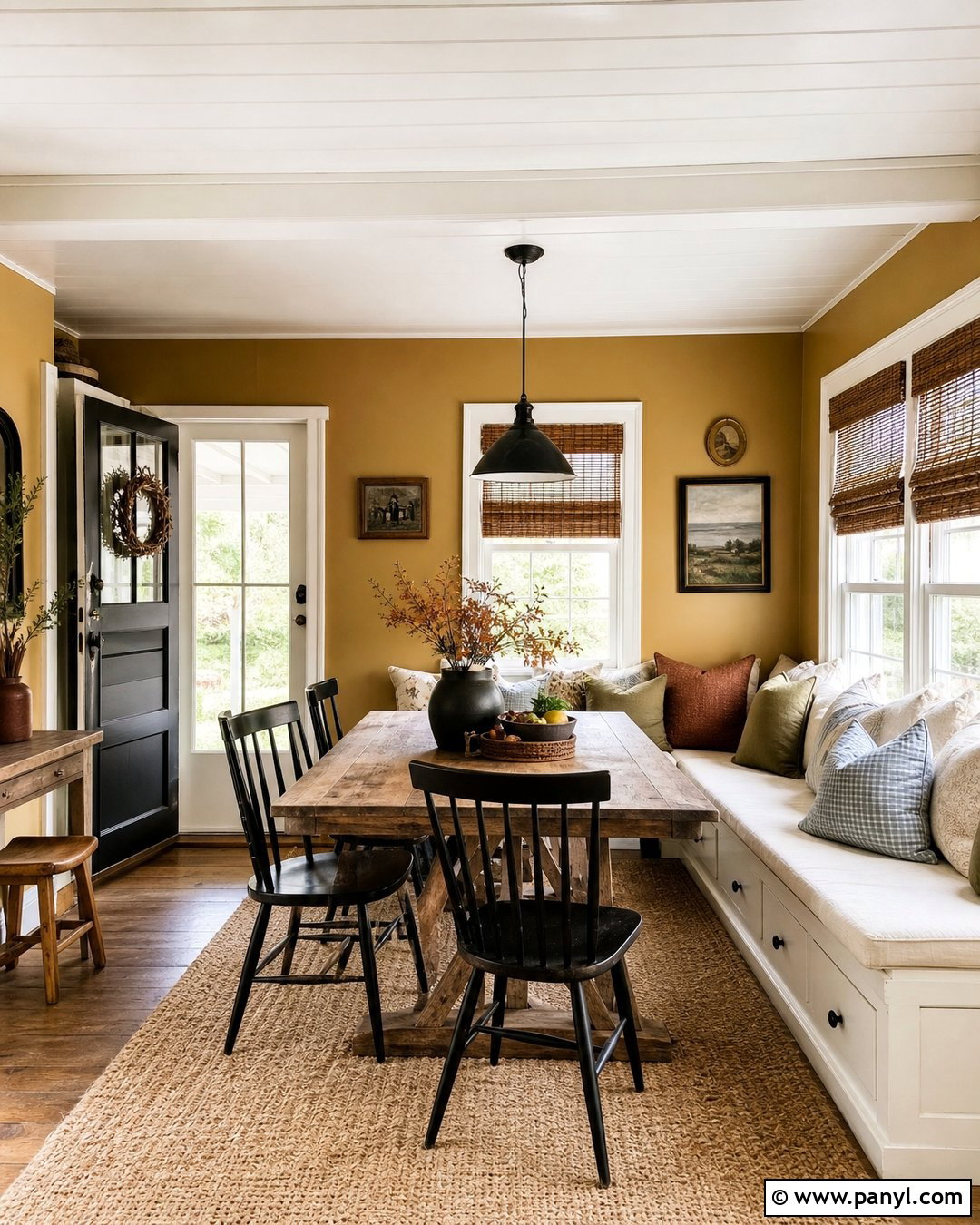 Muted Mustard Farmhouse Walls - 35 Farmhouse Wall Colors