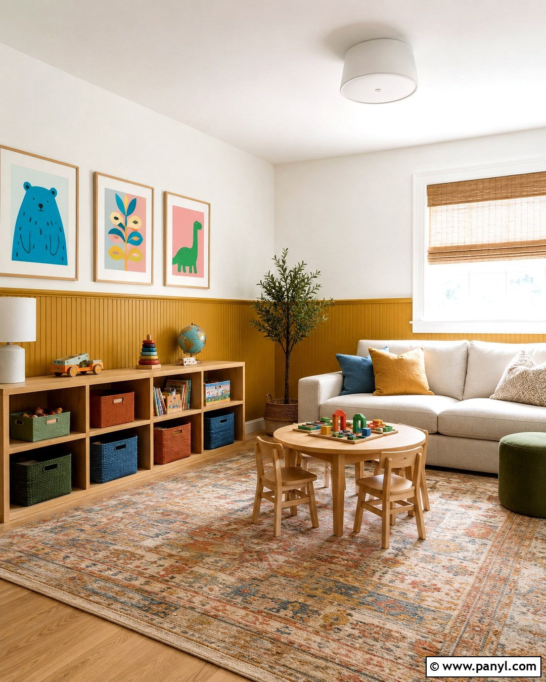 Muted Mustard Half Beadboard - 20 Half Beadboard Wall Paint Colors