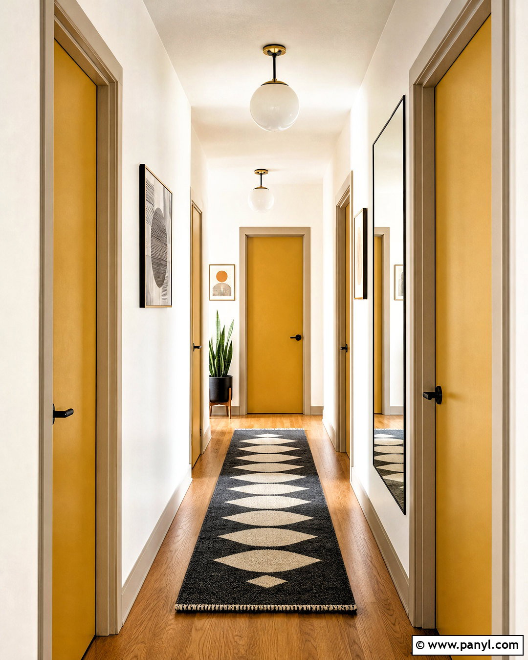 Muted Mustard Hallway Doors - 20 hallway door colors
