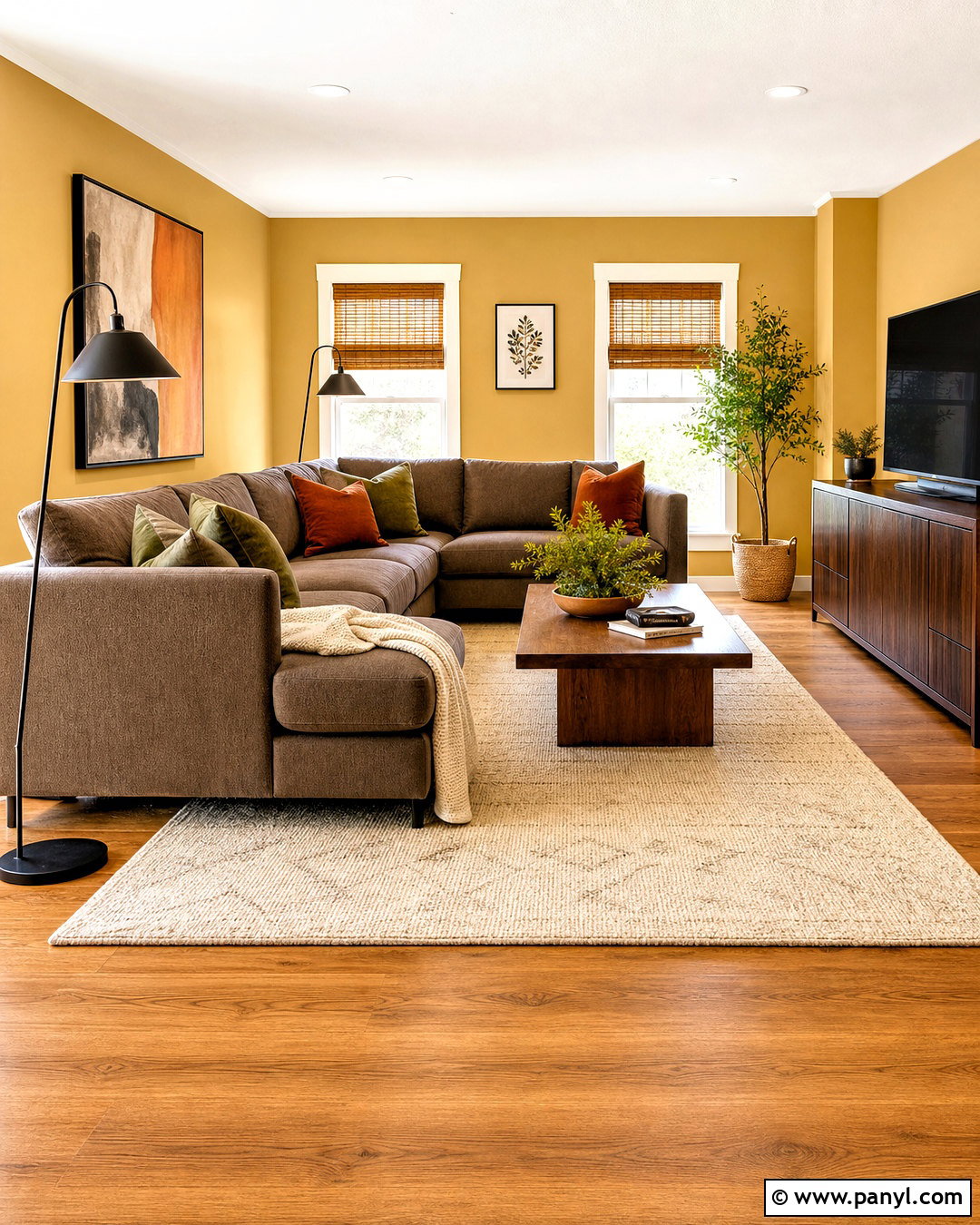 Muted Mustard Paint Color - 20 earthy paint colors
