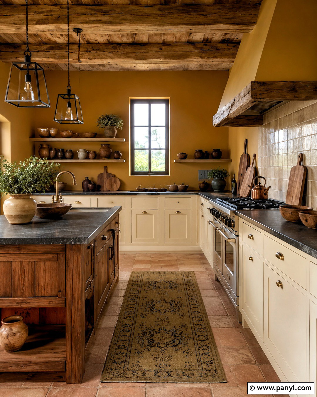 Muted Mustard Tuscan Walls - 35 tuscan wall colors