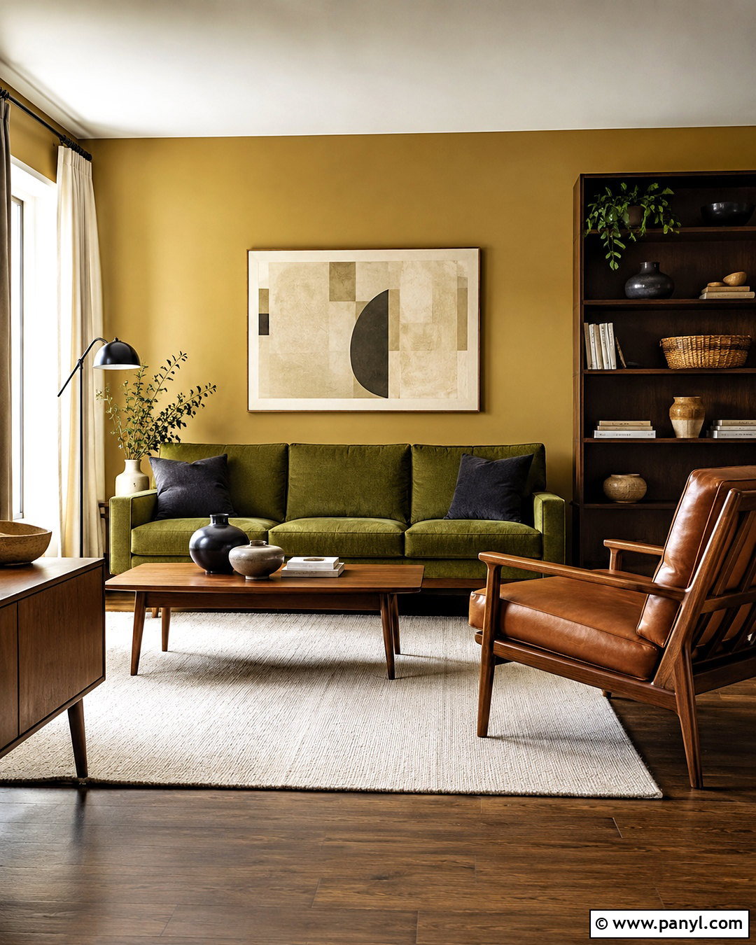 Muted Mustard Walls With Olive Green Couch - 20 Wall Color For Olive Green Couch Ideas