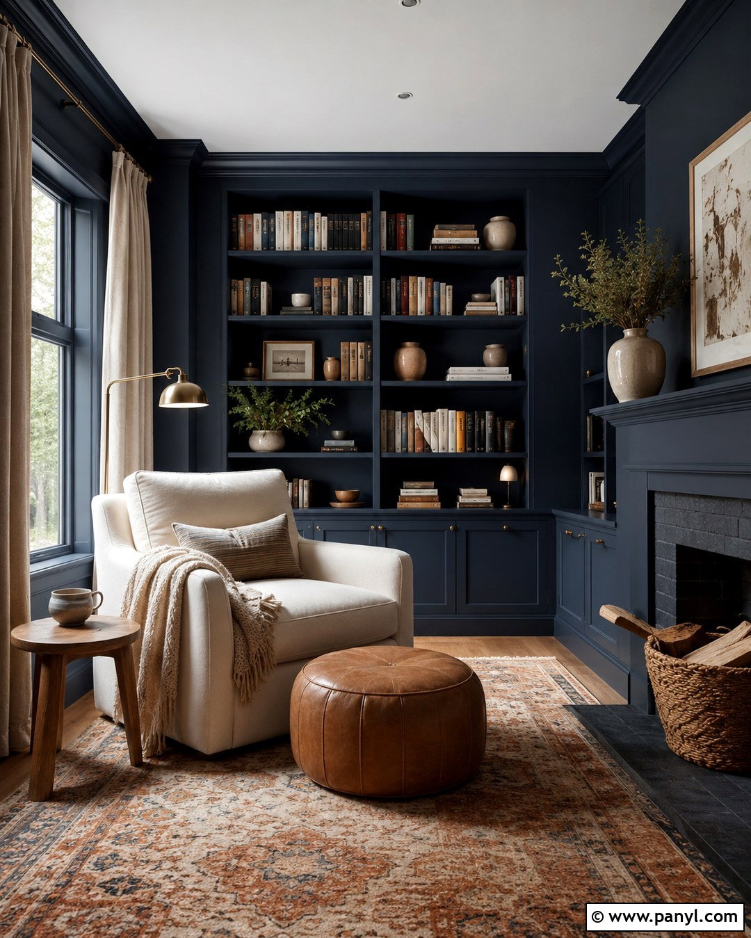 Muted Navy Hygge Wall Color - 20 Hygge Wall Colors