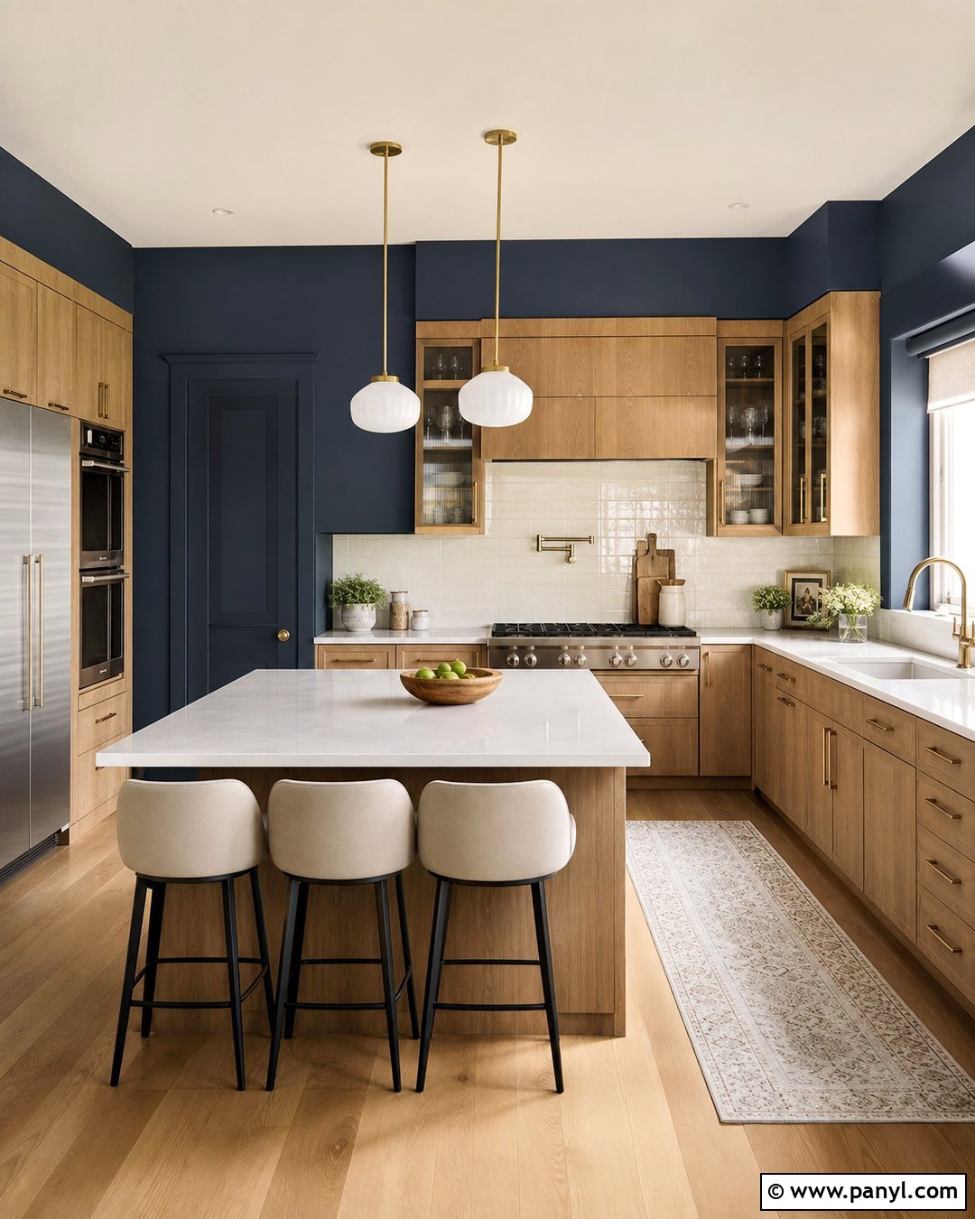 25 Kitchen Wall Color With Natural Wood Cabinet Ideas: Top Picks