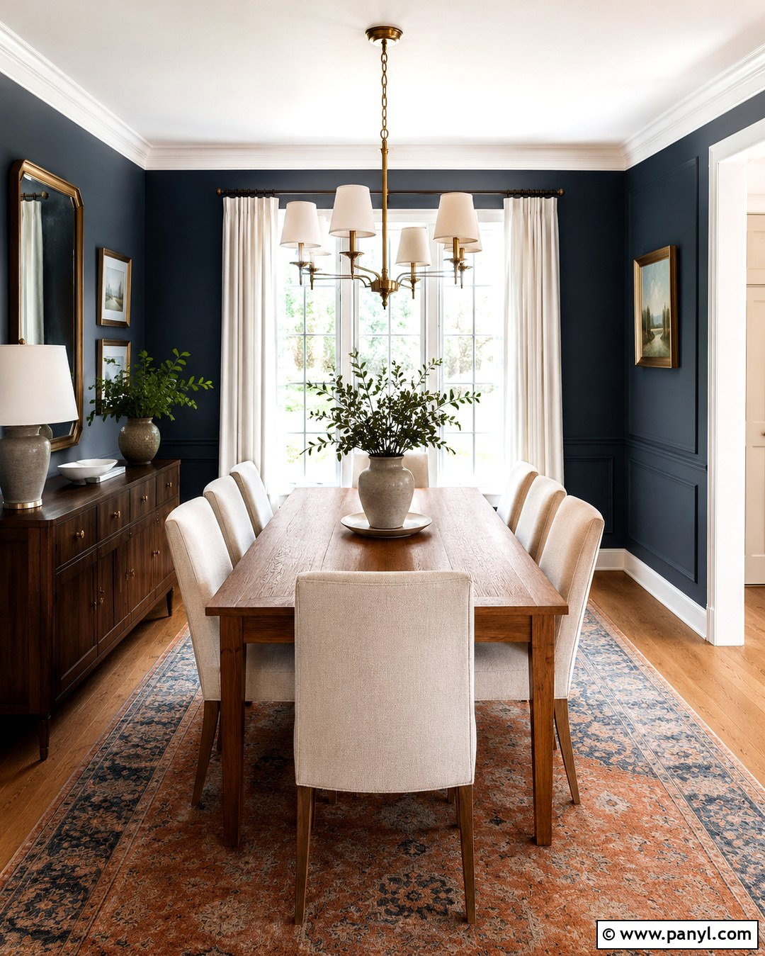 Muted Navy Wall Color - 20 Cozy Home Wall Colors