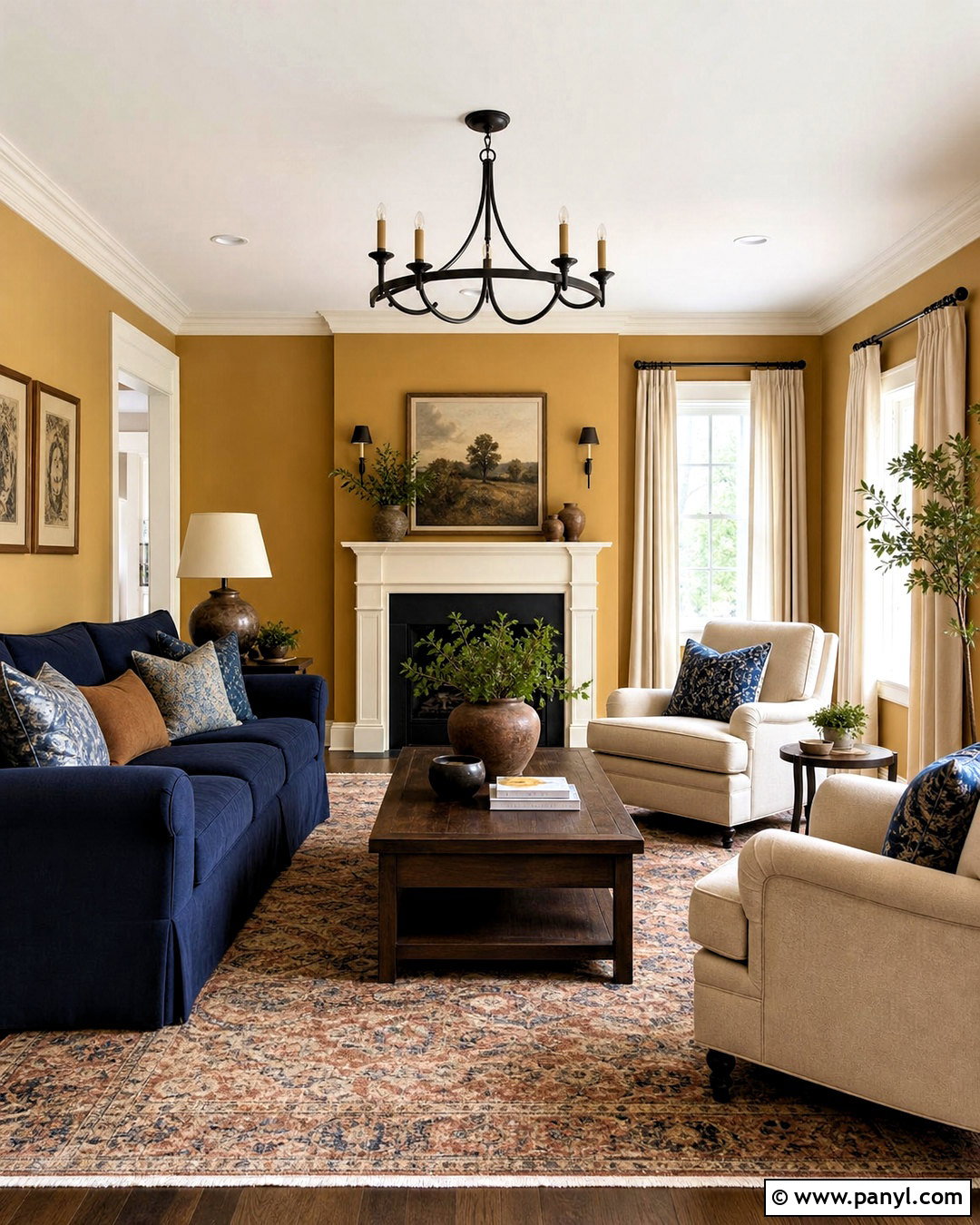 Muted Ochre Living Room Paint - 20 indoor paint colors living room ideas