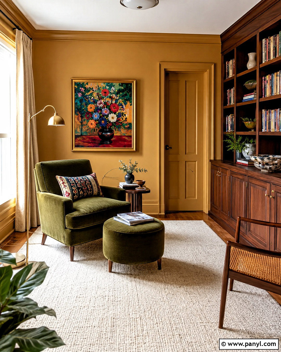 Muted Ochre Wall Color - 35 warm wall colors