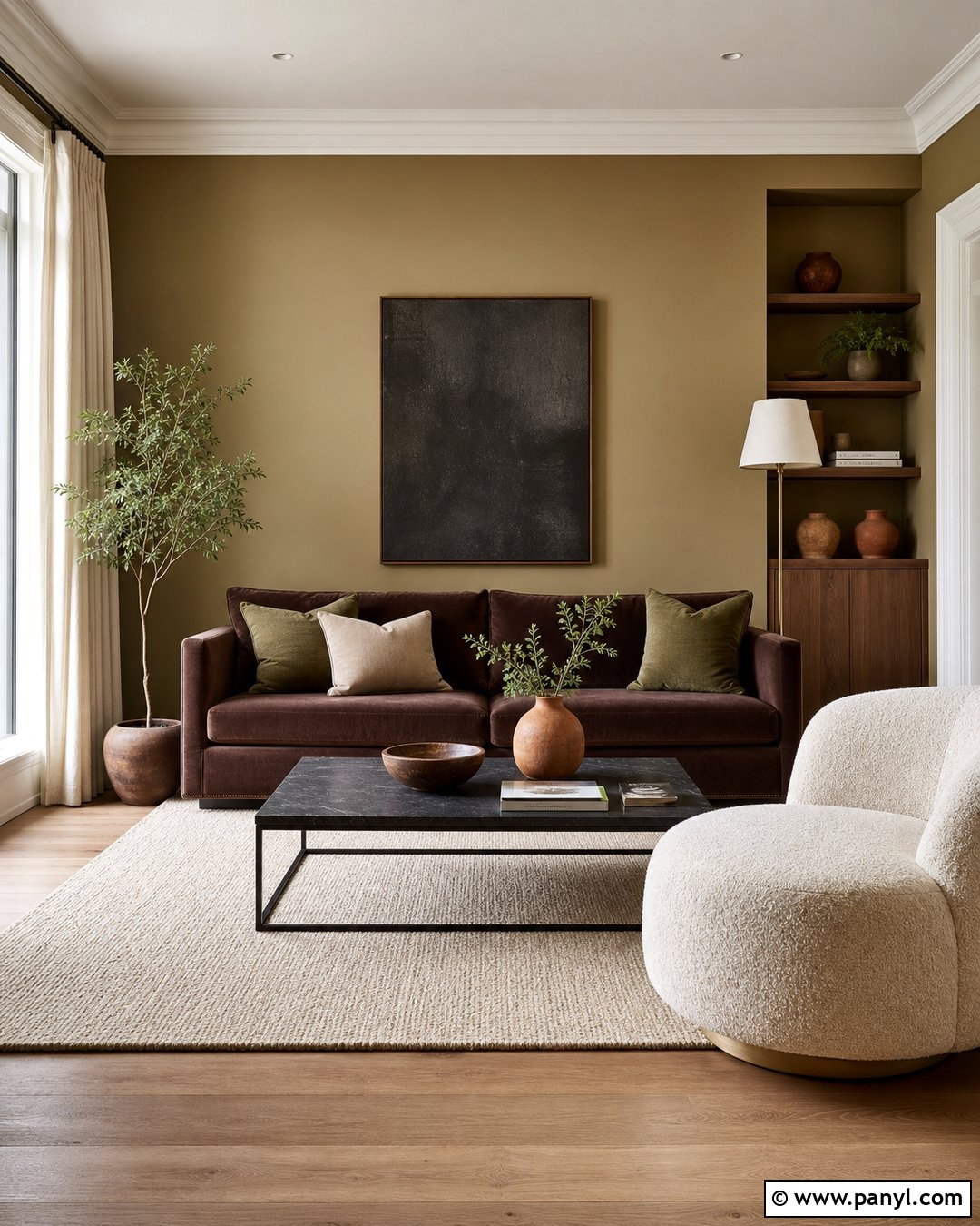 Muted Ochre Walls - 30 modern wall colors