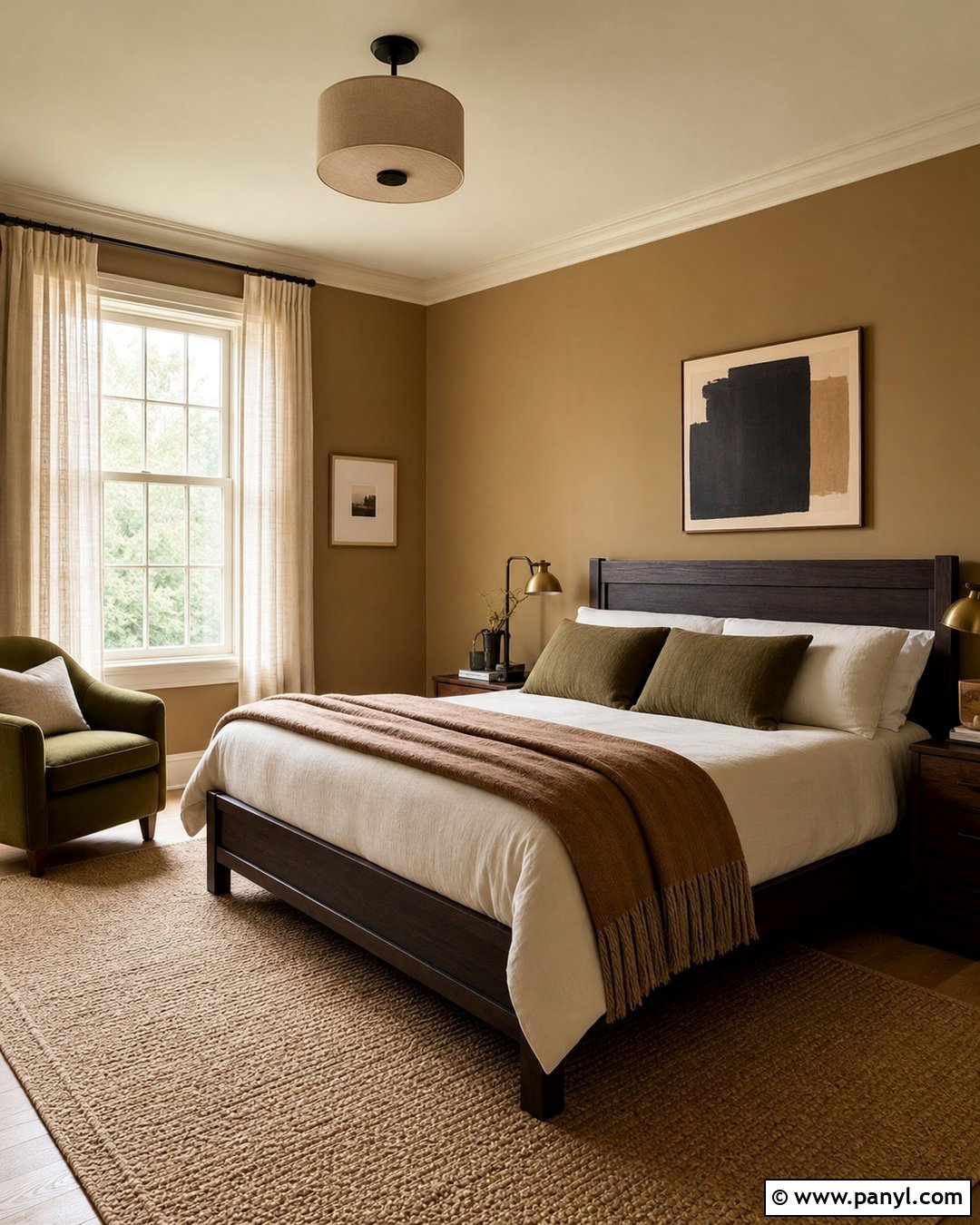Muted Ochre Walls - 20 Neutral Earthy Wall Color Ideas