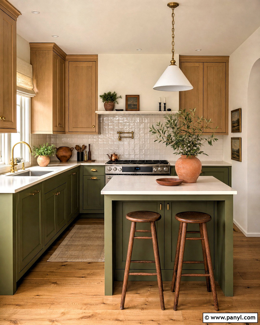 Muted Olive Green Small Kitchen - 20 small kitchen paint colors