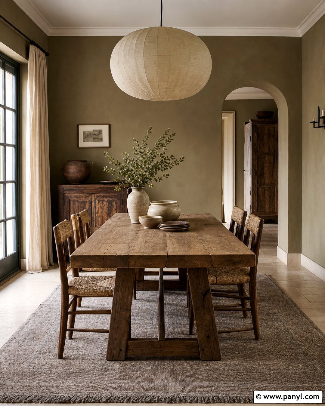 Muted Olive Wabi Sabi Walls - 25 Wabi Sabi Wall Color Ideas