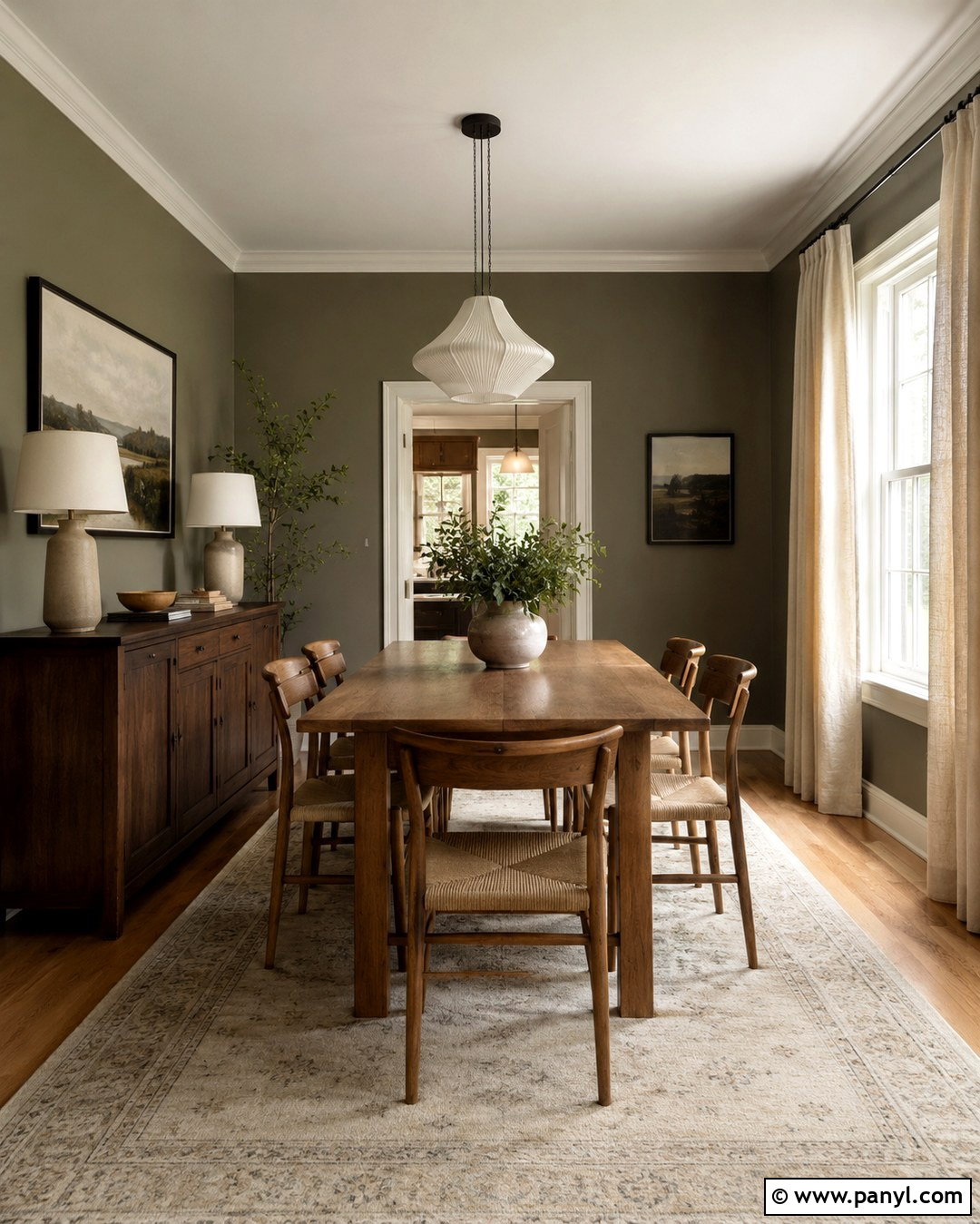 Muted Olive Wall Color - 20 Relaxing Wall Colors