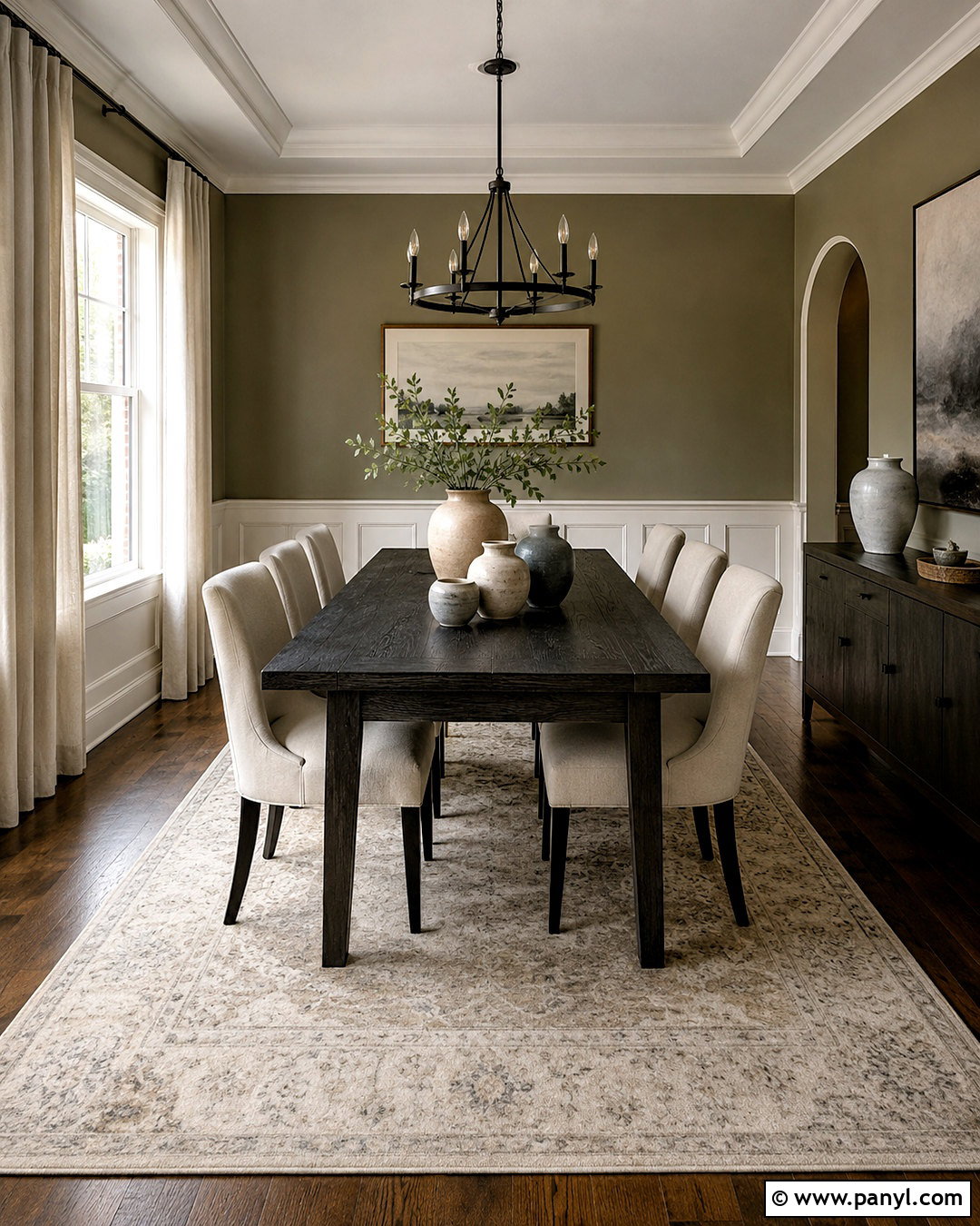Muted Olive Wall Color - 20 West Facing Wall Colors
