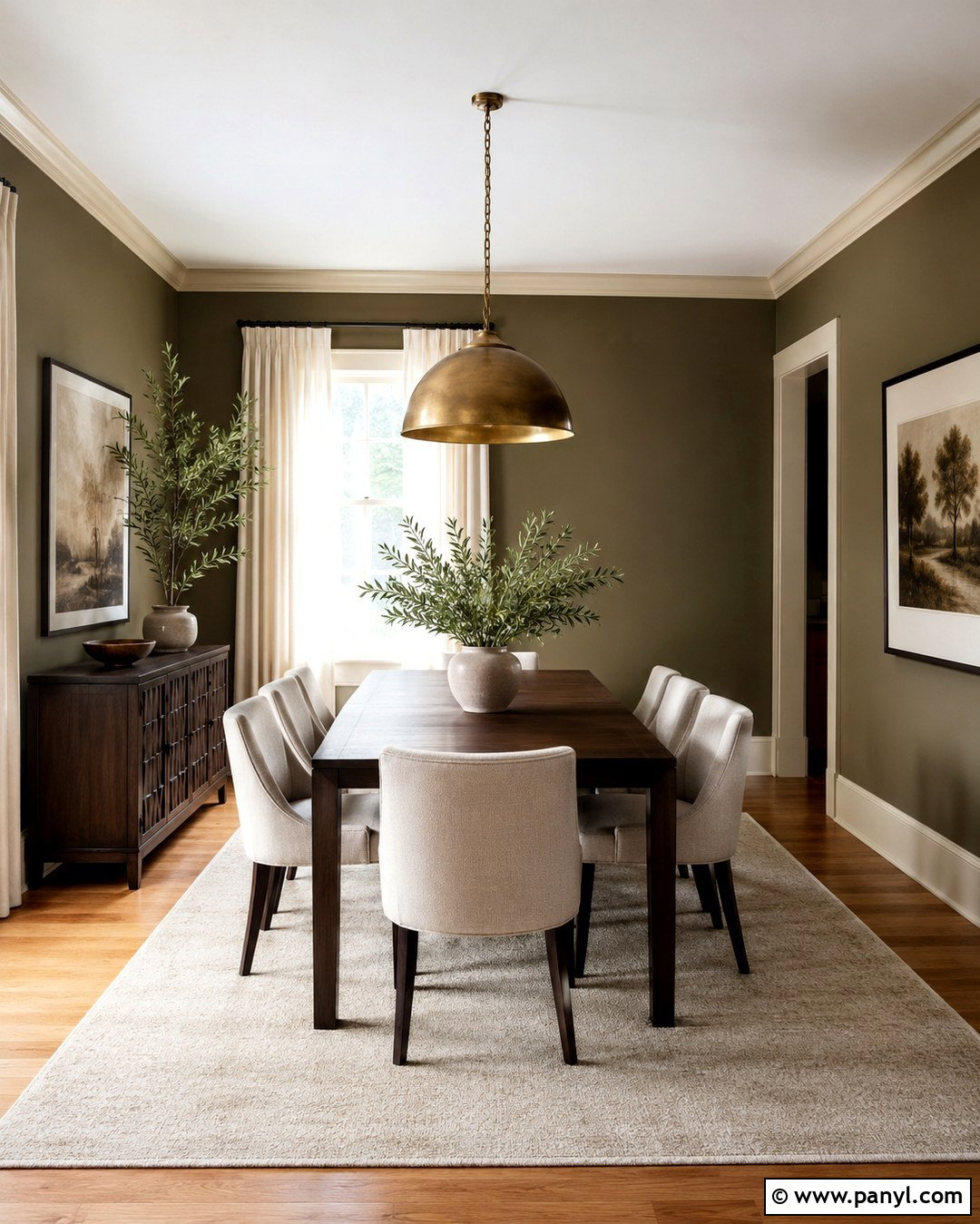 Muted Olive Wall Color - 20 Best Wall Color For Honey Oak Floors