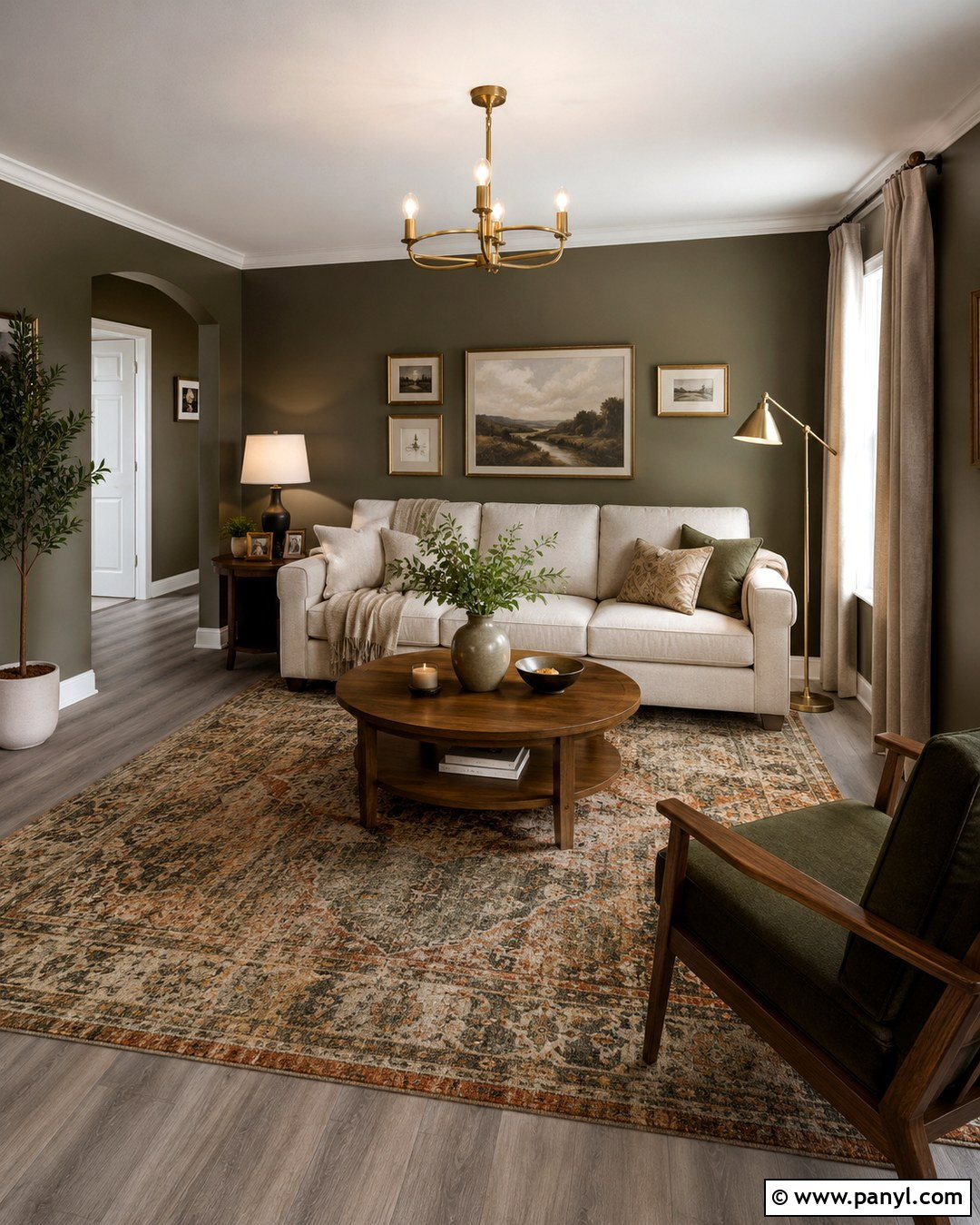 Muted Olive Wall Paint With Grey Floors - 20 Best Wall Paint For Grey Floors