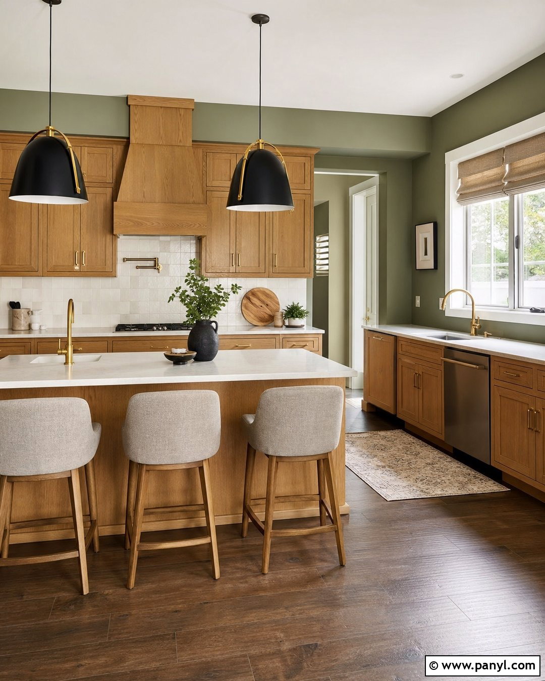 35 Honey Oak Kitchen Cabinets Wall Color Ideas That Feel Fresh