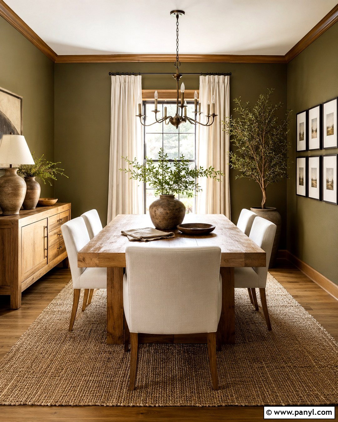 Muted Olive Walls With Oak Trim - 20 Paint Color With Oak Trim Ideas
