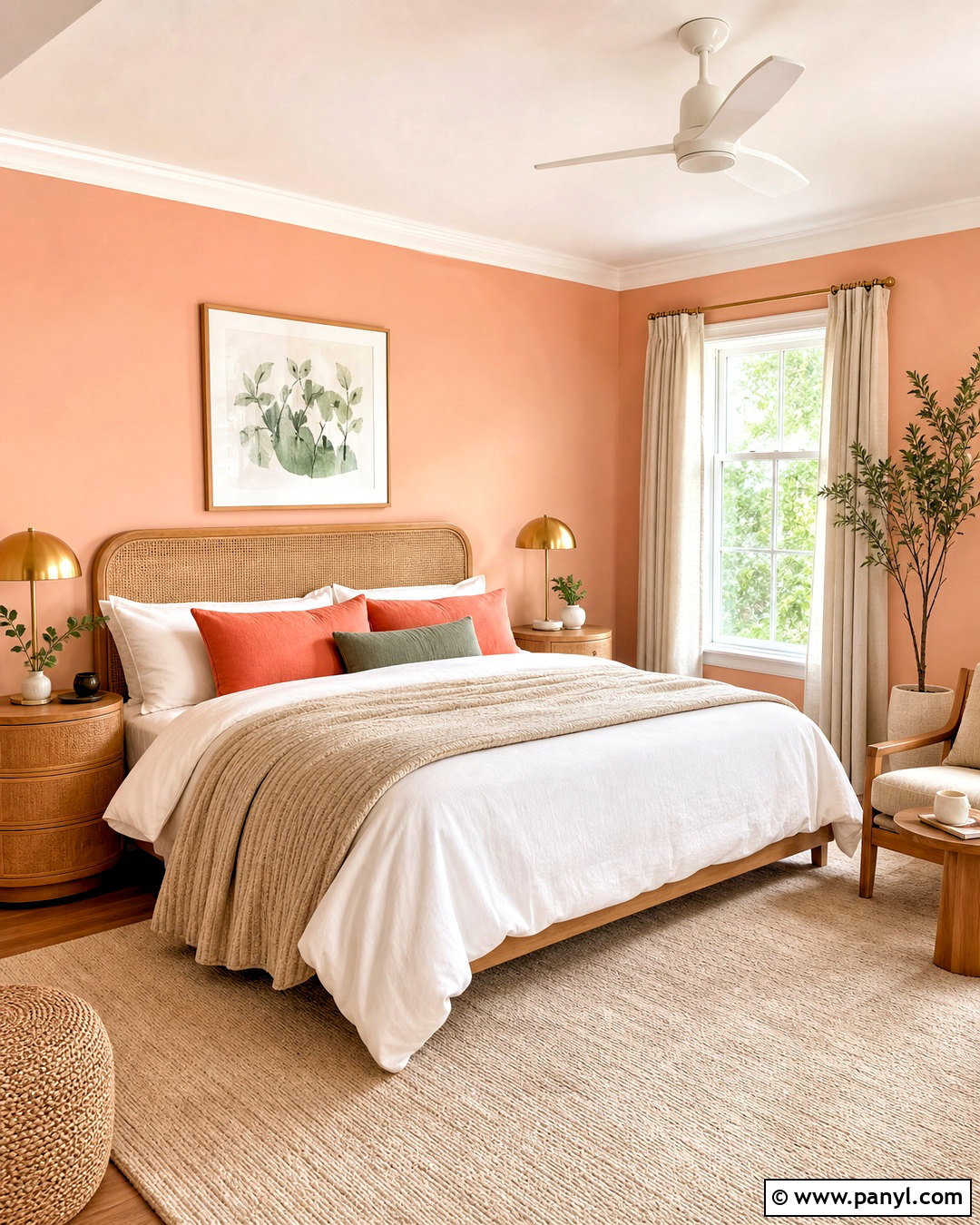 Muted Peach Bedroom Paint Colors - 20 room colour ideas bedroom paint colors