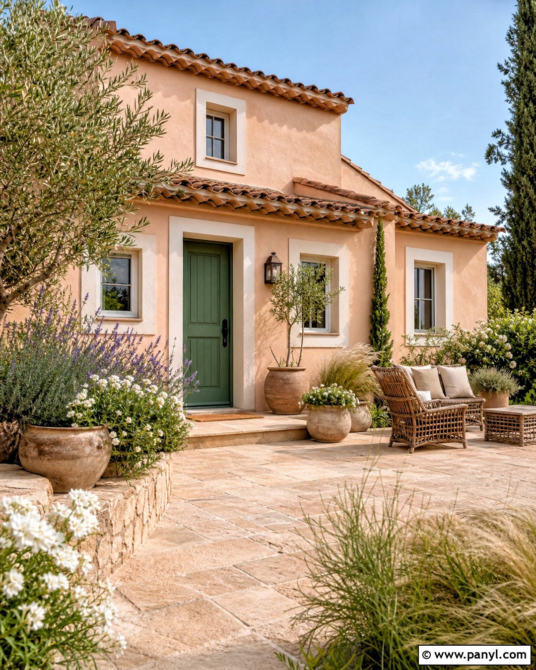 Muted Peach Exterior With White Trim - 20 outdoor wall painting ideas exterior colors