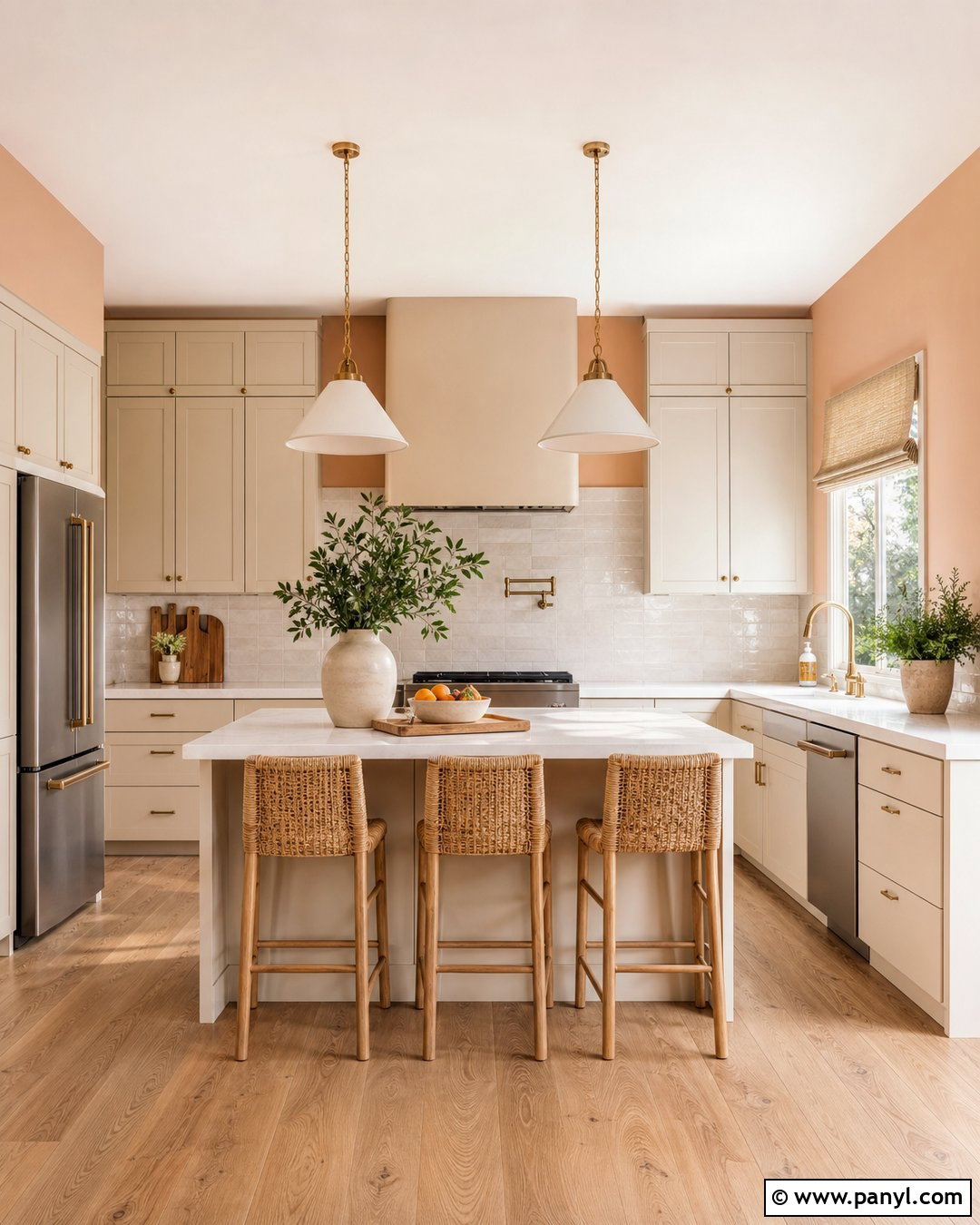Muted Peach Kitchen Wall Color - 50 wall colour ideas