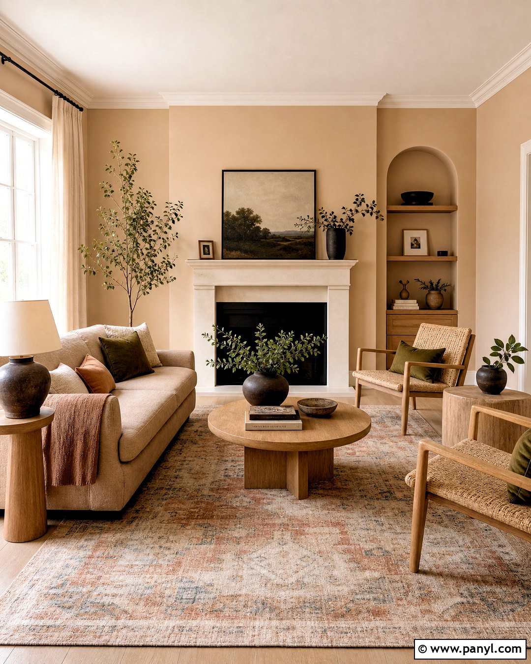 Muted Peach Living Room Paint Color - 20 cozy living room paint colors