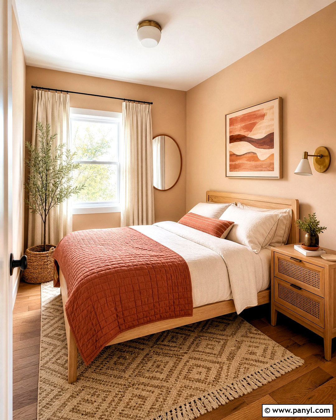Muted Peach Small Bedroom - 20 small room color ideas bedrooms