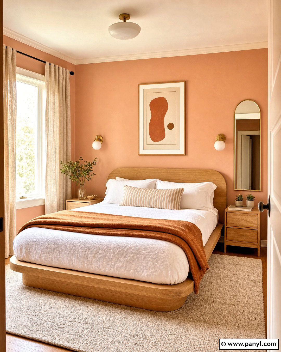 Muted Peach Small Bedroom - 20 bedroom paint ideas for small rooms